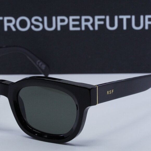 Final Price! RetroSuperFuture SEMPRE BLACK DEJ Sunglasses - Picture 3 of 9
